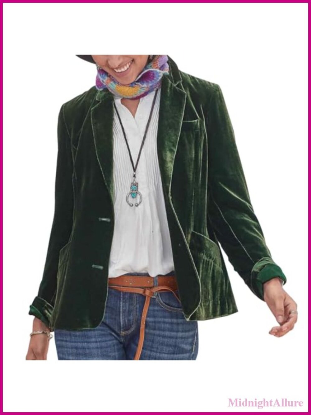 Velvet Blazer Lapel Button Long Sleeve Jacket Coat